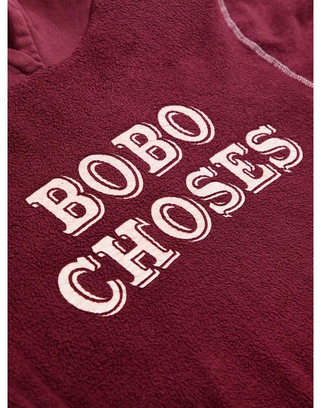 보보쇼즈 보보쇼즈 26FW 아동 후드 티셔츠 EMBOSSED HOODIE B226AC115 착용컷