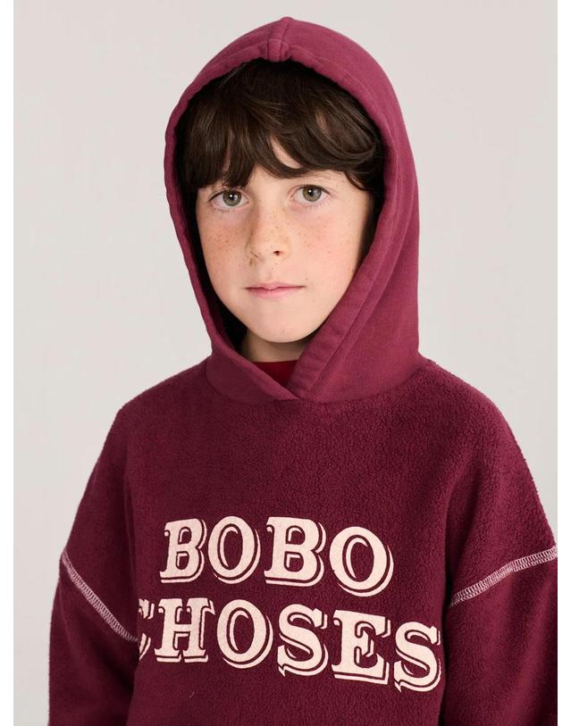 보보쇼즈 보보쇼즈 26FW 아동 후드 티셔츠 EMBOSSED HOODIE B226AC115 착용컷