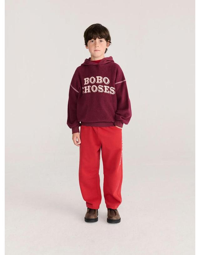 보보쇼즈 보보쇼즈 26FW 아동 후드 티셔츠 EMBOSSED HOODIE B226AC115 착용컷