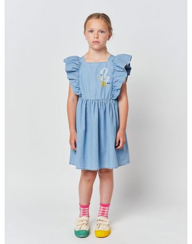 [BOBO CHOSES] 보보쇼즈 23SS 아동 데님 원피스 Pelican denim dress 123AC133