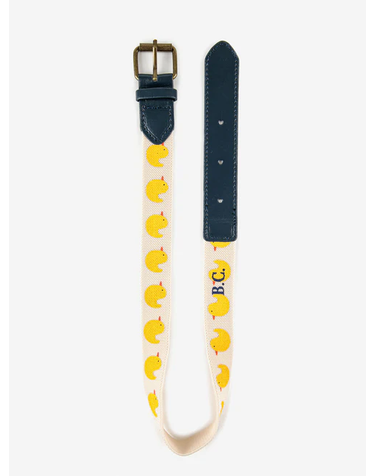 [BOBO CHOSES] 보보쇼즈 23FW 아동 벨트 Rubber Duck all over elastic belt 223AI030