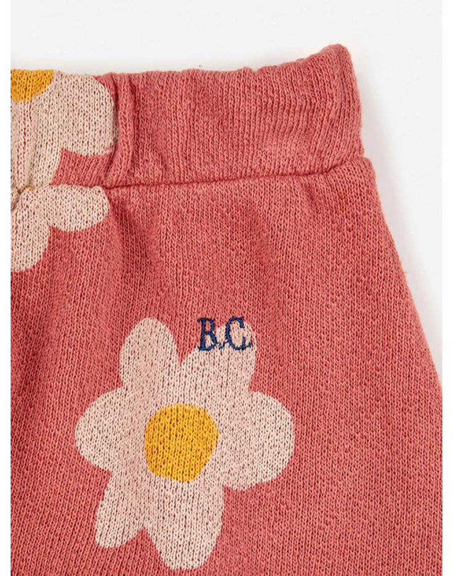 보보쇼즈 [BOBO CHOSES] 보보쇼즈 23FW 키즈 스커트 Retro Flowers all over skirt 223AC097 레드 착용컷