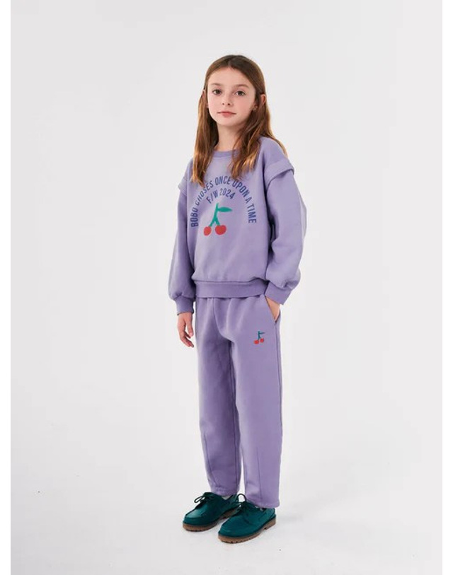 보보쇼즈 [BOBO CHOSES] 보보쇼즈 24FW 키즈 맨투맨 Bobo Circle sweatshirt B224AC055 착용컷