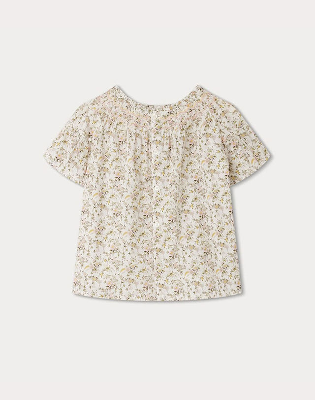 봉쁘앙키즈 봉쁘앙 [BONPOINT] 봉쁘앙 키즈 블라우스 BLOUSE CINZIA S03GBLW00013 화이트 착용컷