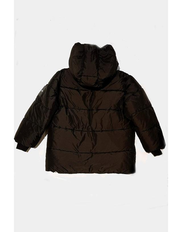 엠에스지엠 키즈 엠에스지엠키즈 MSGM KIDS 25FW 키즈 롱패딩 RIPSTOP NYLON PUFFER JACKET F5MSJUPF001 착용컷