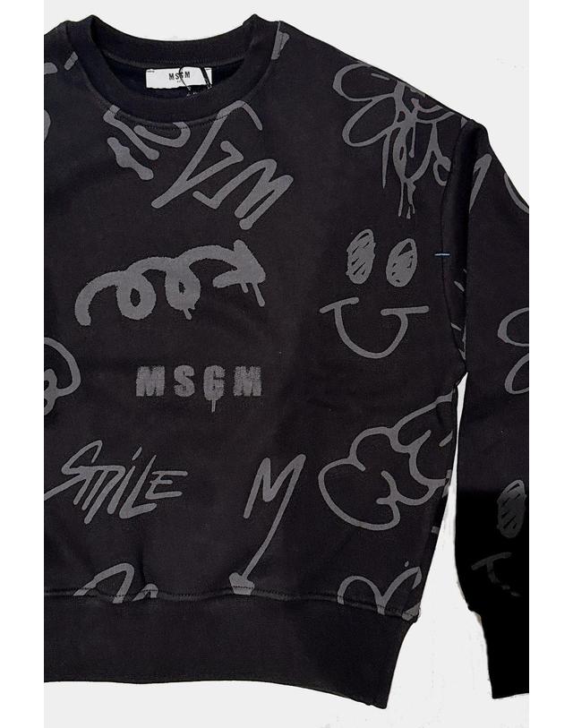 엠에스지엠 키즈 엠에스지엠키즈 MSGM KIDS 25FW 아동 맨투맨 SWEATSHIRT BOY F5MSJBSW243 (기모) 착용컷