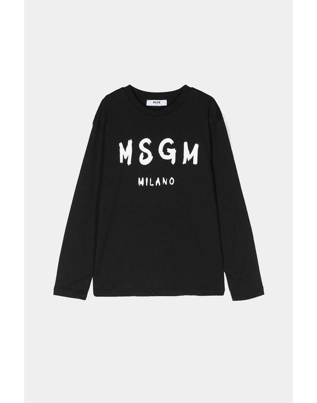 엠에스지엠 키즈 엠에스지엠키즈 MSGM KIDS 25FW 키즈 긴팔 티셔츠 JERSEY T-SHIRT UNISEX F5MSJUTH008 (3 COLOR) 착용컷