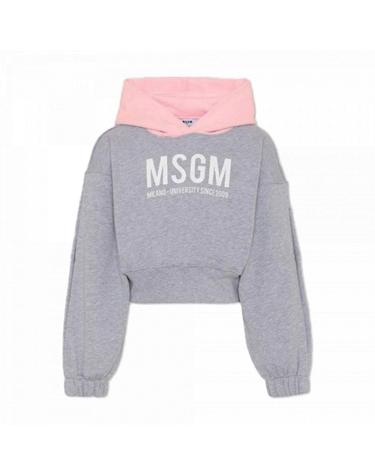 MSGM KIDS 26SS 키즈 크롭 후드 맨투맨 CROPPED HOODIE GIRL S6MSJGHS025