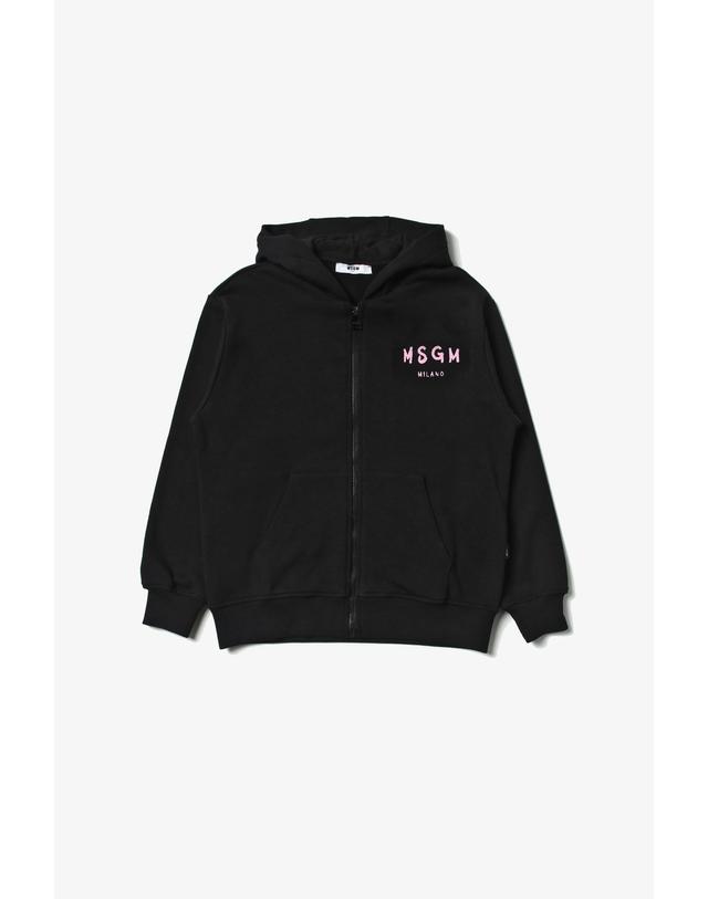 엠에스지엠 키즈 엠에스지엠키즈 MSGM KIDS 26SS 키즈 후드집업 FLEECE ZIP HOODIE S6MSJUZH065 (2컬러) 착용컷