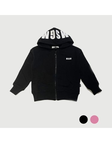 [MSGM KIDS] 키즈 후드 집업 FELPA ZIP CAPP OVER JUNIOR MS029326 (2 COLOR)