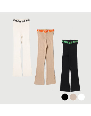 [MSGM KIDS] 23FW 키즈 니트팬츠 RIB KNITTED PANTS GIRL F3MSJGPA070 (3 COLOR)
