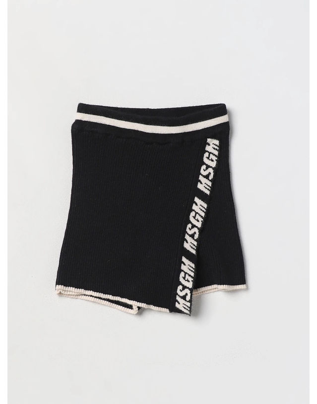 엠에스지엠 키즈 엠에스지엠키즈 [MSGM KIDS] 키즈 니트 스커트팬츠 RIB KNITTED SKORT GIRL F3MSJGST071 (3 COLOR) 레드 착용컷