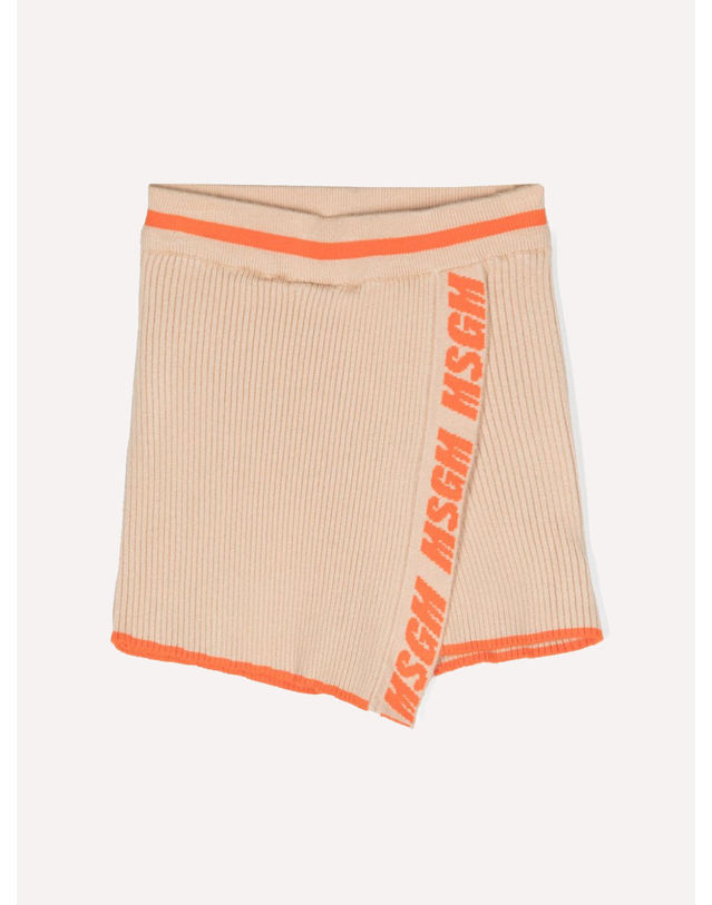엠에스지엠 키즈 엠에스지엠키즈 [MSGM KIDS] 키즈 니트 스커트팬츠 RIB KNITTED SKORT GIRL F3MSJGST071 (3 COLOR) 레드 착용컷