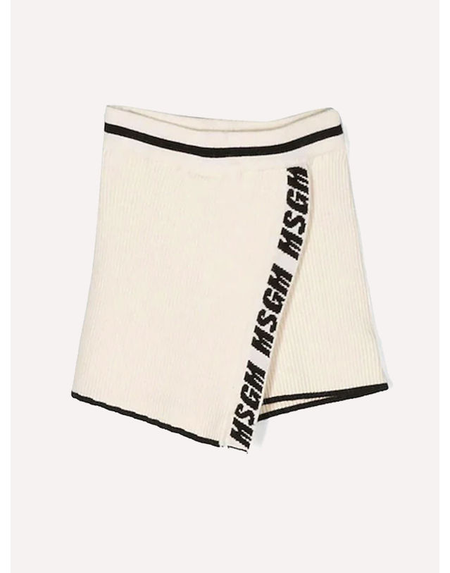 엠에스지엠 키즈 엠에스지엠키즈 [MSGM KIDS] 키즈 니트 스커트팬츠 RIB KNITTED SKORT GIRL F3MSJGST071 (3 COLOR) 레드 착용컷