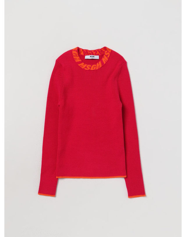엠에스지엠 키즈 엠에스지엠키즈 [MSGM KIDS] 키즈 터틀넥 RIB KNITTED TURTLE NECK F3MSJGTN077 (3 COLOR) 착용컷