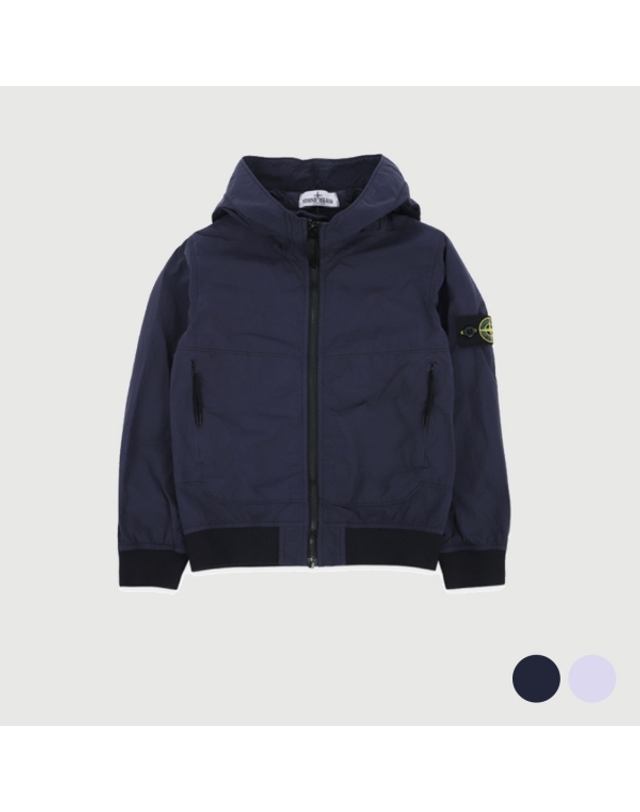 스톤아일랜드키즈 [STONE ISLAND] 스톤아일랜드 키즈 후드 윈드자켓 781640233 (2 color) 착용컷