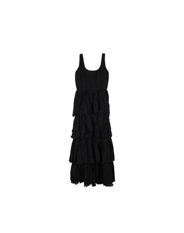 타치클로딩 여성 MAXI EMBROIDERED DRESS 블랙 Magnolia-BK