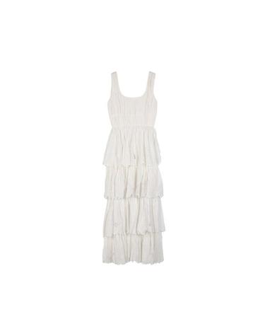 타치클로딩 여성 MIDI BICOLOR DRESS 베이지 Nasser-BEIV
