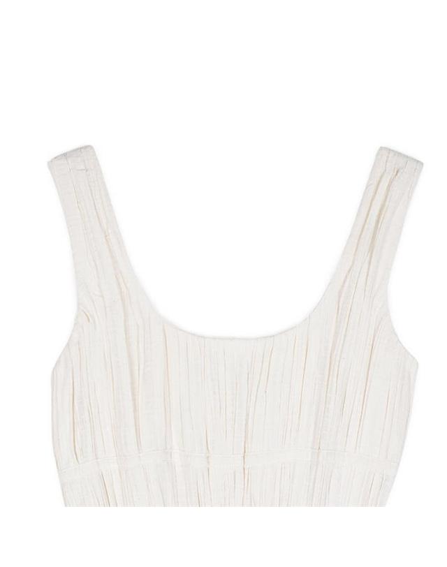 타치클로징 타치클로딩 여성 MIDI BICOLOR DRESS 베이지 Nasser-BEIV 아이보리 착용컷