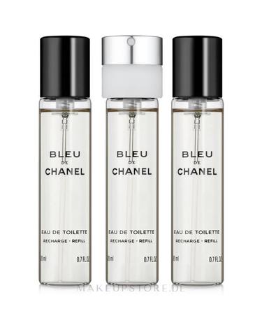 [샤넬] 블루 드 샤넬 오 드 뚜왈렛 트위스트 앤 스프레이 20ml x 3 리필