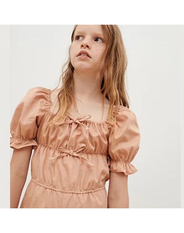 더뉴소사이어티 키즈 [THE NEW SOCIETY] 더뉴소사이어티 키즈 점프수트 Fiorella Jumpsuit Fiori Di Pesco 착용컷