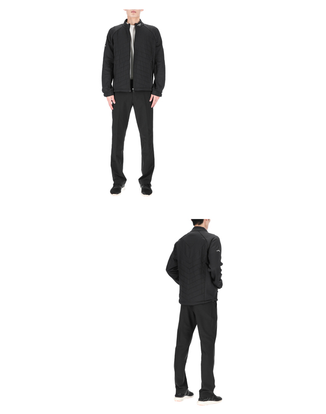 캘러웨이 캘러웨이 프리마로프트 CGRFB0S6 002 남성 퀼팅 집업 자켓 착용컷