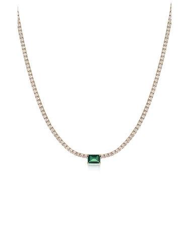 디아모모 Freya Tennis Necklace 42cm