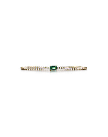 디아모모 Frida Dark Emerald Bracelet 18cm