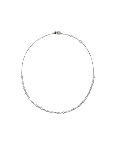 디아모모 [랩그로운 다이아몬드] Half Round Bazel Tennis Necklace 42cm