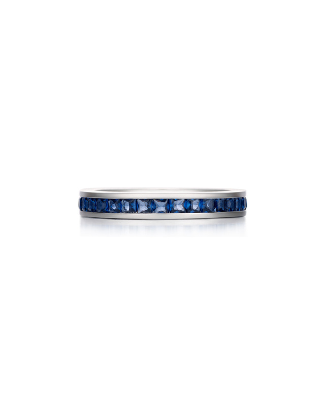 디아모모 디아모모 Princess-cut Sapphire Ring Small 착용컷