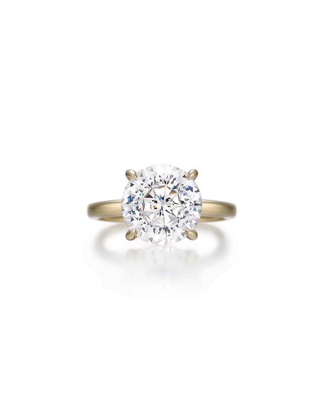 디아모모 디아모모 DIA-Dia 5ct Round Brilliant Solitaire Ring 착용컷