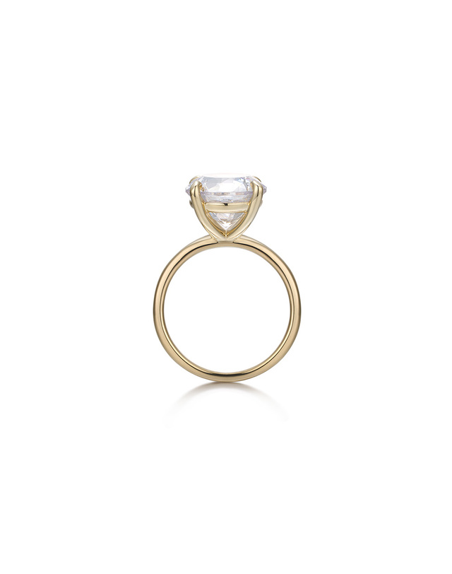 디아모모 디아모모 DIA-Dia 5ct Round Brilliant Solitaire Ring 착용컷