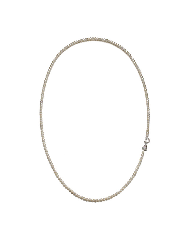 디아모모 디아모모 DIA Bell Natural Pearl Long Necklace 90cm 착용컷