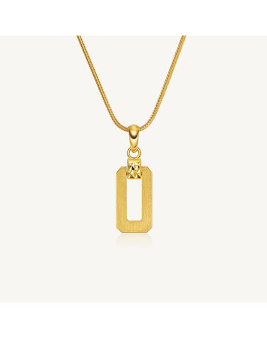 브릭 체인 폭스 목걸이 24K 순금 7.5g
