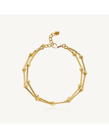 볼 앤 라인 더블 팔찌 24K 순금 7.5g