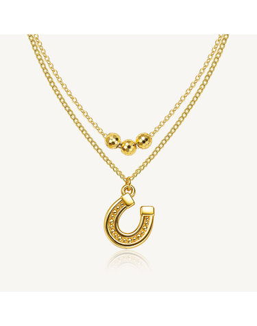 채움 말발굽 볼 체인 목걸이 24K 순금 7.5g