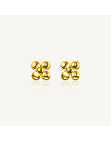 리듬 매화 귀걸이 24K 순금 0.375g