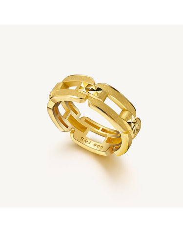 브릭 체인 반지 24K 순금 7.50g