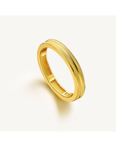 크로스컷 레이어드 반지 24K 순금 3.75g