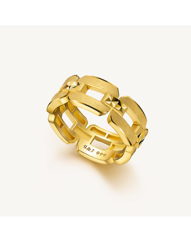 브릭 체인 반지 24K 순금 11.25g