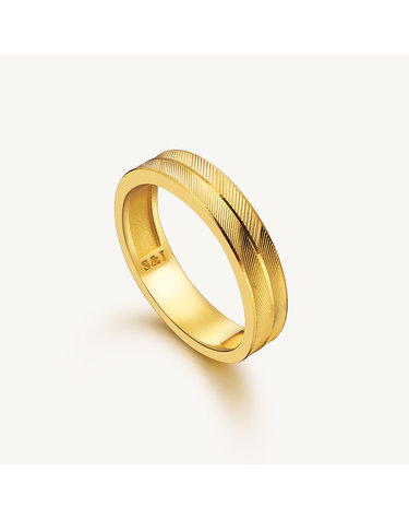 더블컷 레이어드 반지 24K 순금 5.625g