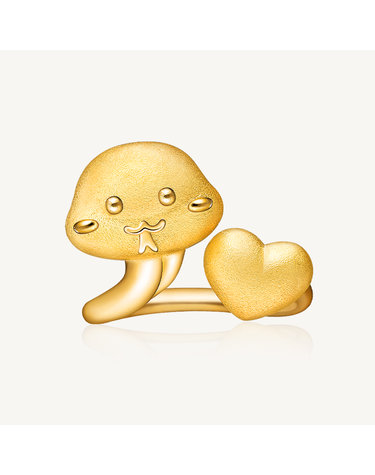 러블리 뱀 돌반지 24K 순금 1.875g