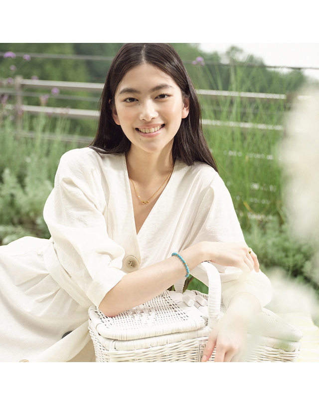 수앤진골드 하울라이트 6mm 참 팔찌 24K 순금 3g 착용컷