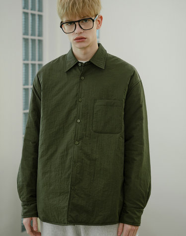 O30011 패디드 셔츠_Khaki