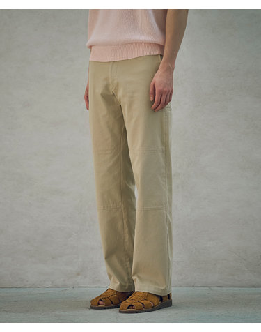 P10045 스트레이트 워크 팬츠_Light beige