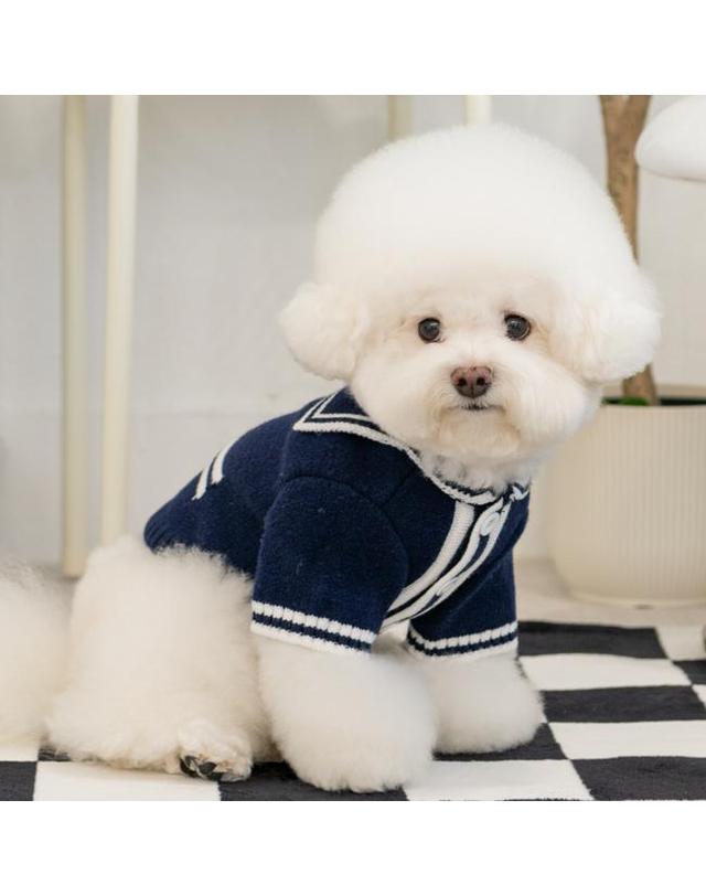 올치 마린 니트 가디건 착용컷