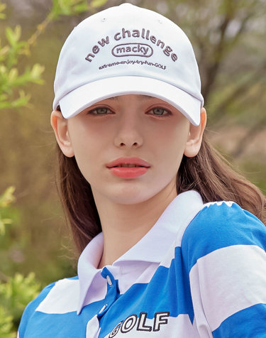 뉴챌린지 볼캡 화이트