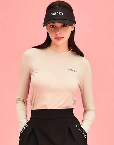 쿨링 로고 이너티셔츠 베이지