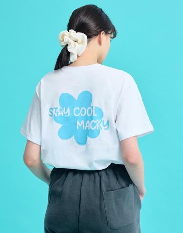 스테이쿨 반팔 티셔츠 화이트