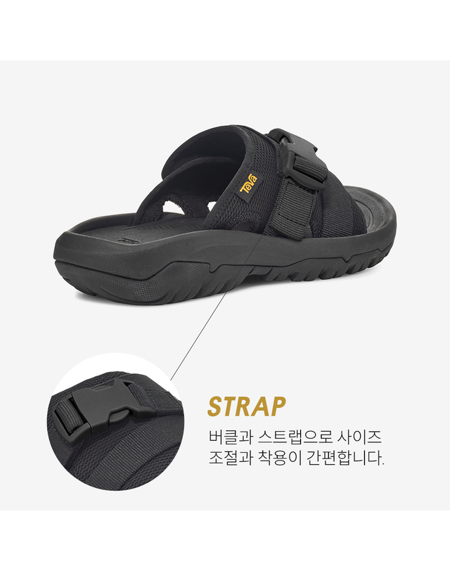 테바 [본사정품] 테바 허리케인 버지 슬라이드 (BLK) STVF2316210-BLK 착용컷